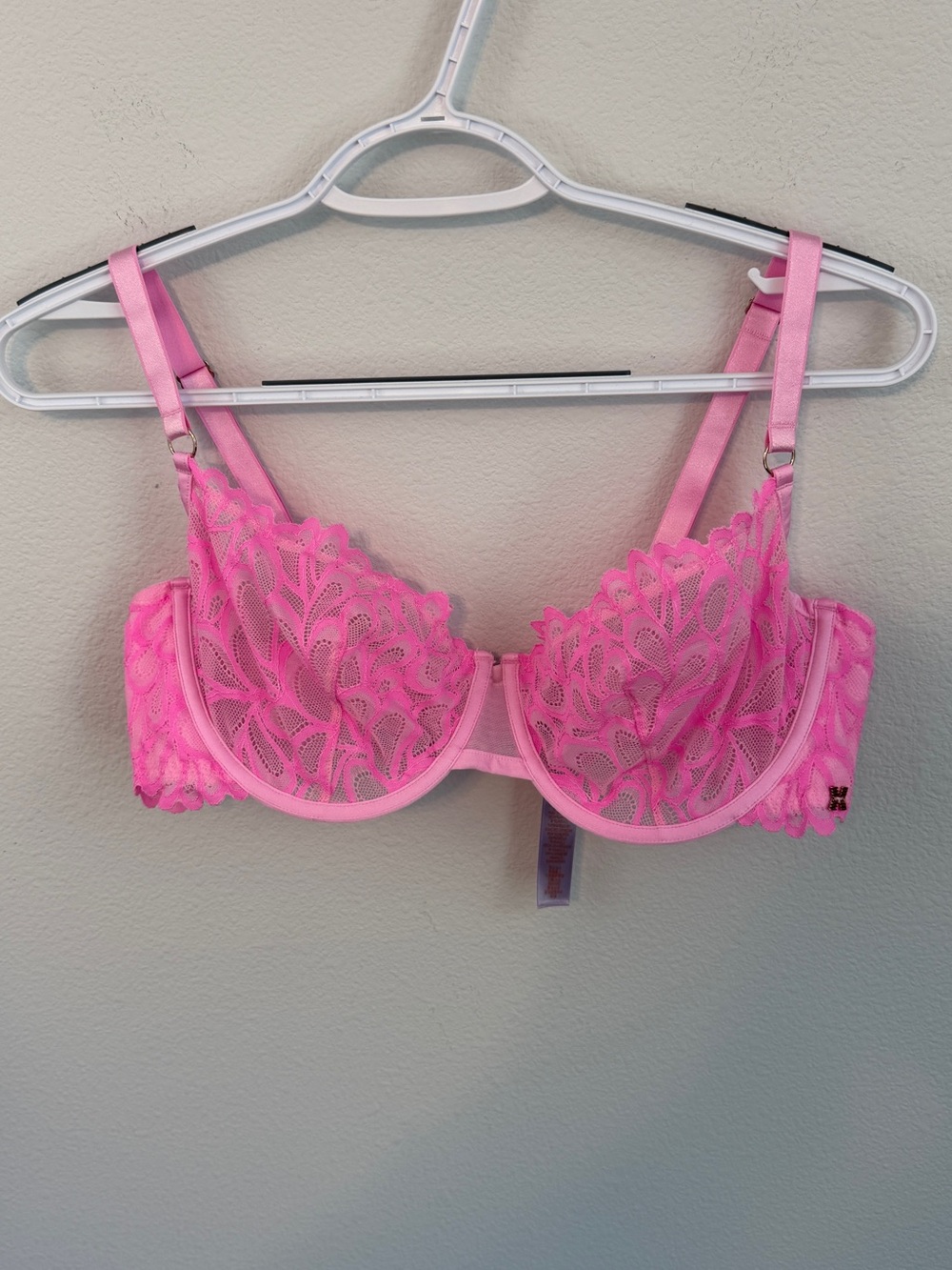 Savage X Fenty Sheer Floral Lace Underwire Bra
